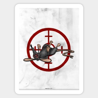 NIGHT RATS STUDIO TARGET PRINT WHITE Sticker